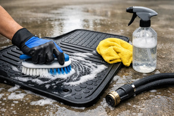 Comment laver un tapis caoutchouc sans l’abîmer