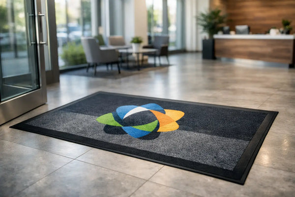 Tapis logo entreprise personnalisé pour vos entrées