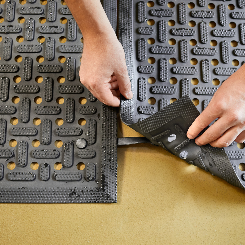 Tapis intérieur/extérieur Polstar - 100% caoutchouc avec drainage