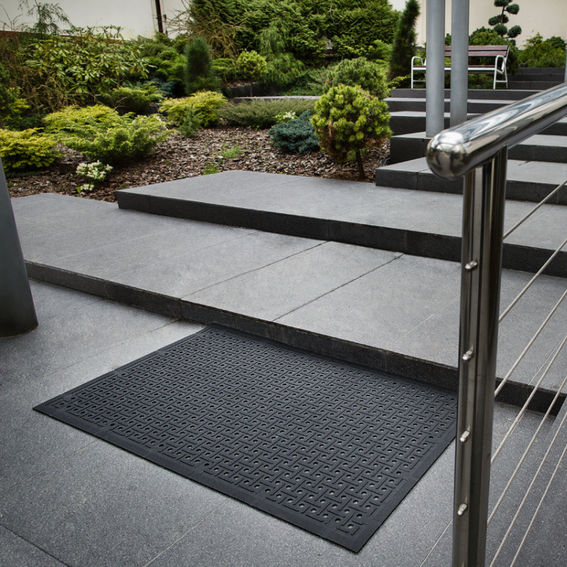 Tapis intérieur/extérieur Polstar - 100% caoutchouc avec drainage