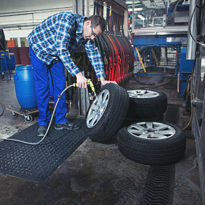 Tapis intérieur/extérieur Polstar - 100% caoutchouc avec drainage