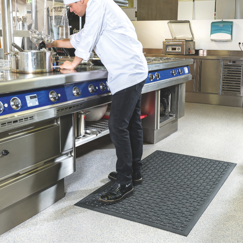 Tapis intérieur/extérieur Polstar - 100% caoutchouc avec drainage