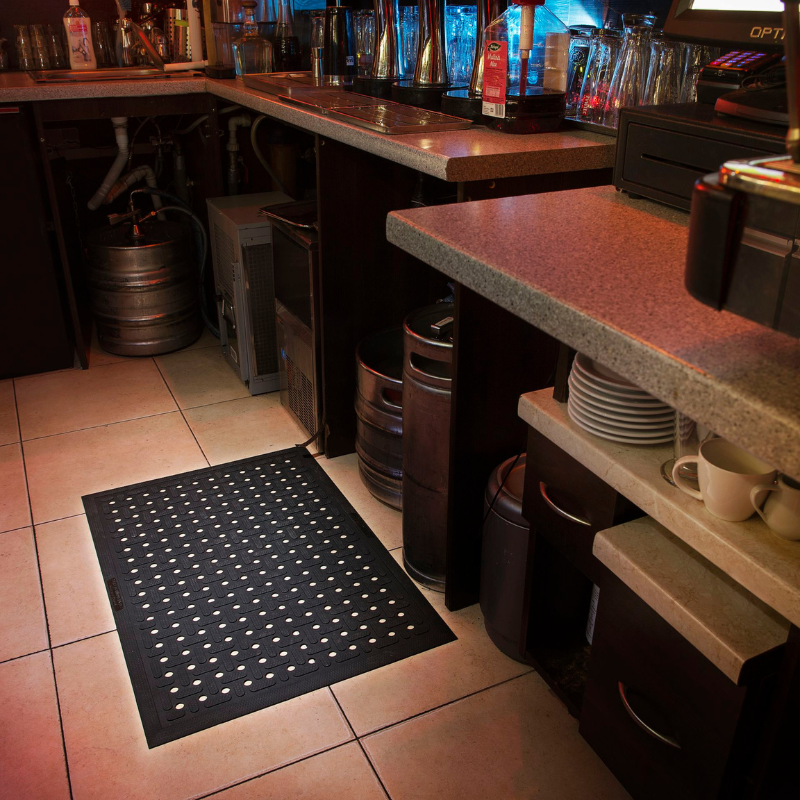 Tapis intérieur/extérieur Polstar - 100% caoutchouc avec drainage